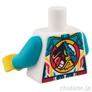 画像2: トルソー(ジャケット ホワイト・レッド/ブライトライトオレンジ ライン・ドラゴン) (2)