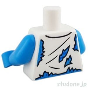 画像2: トルソー（タタード ベスト ホワイト・ファー ブルー） (2)