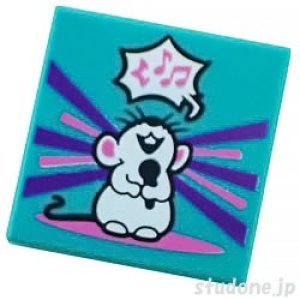 画像1: 2x2タイル（アルバムカバー・シンギング マウス） (1)