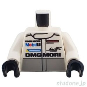 画像1: トルソー（レーシング スーツ ホワイト・PORSCHE DMG MORI/Mobil 1/ストライプ） (1)