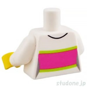 画像2: トルソー（ブラウス・ホワイト/ダークピンク・ネームタグ） (2)