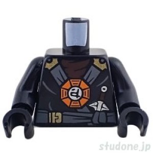 画像1: トルソー（ローブ ブラック・ゴールド ストラップ ベルト/エンブレム/武器） (1)