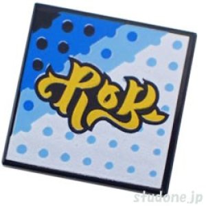 画像1: 2x2タイル（アルバムカバー・イエロー タイトル/ドット パターン） (1)