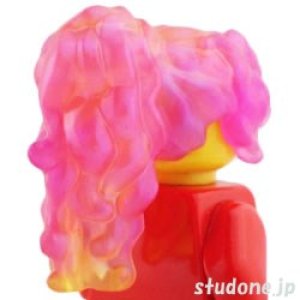 画像1: ヘア157（サテントランスダークピンク/サテントランスイエロー） (1)