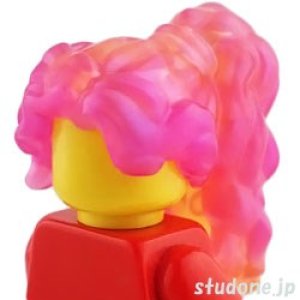 画像2: ヘア157（サテントランスダークピンク/サテントランスイエロー） (2)