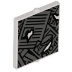 画像1: ガラス1x2x2（トランスブラック/ニュースペーパー） (1)
