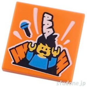 画像1: 2x2タイル（アルバムカバー・トラップ ドアパターンに落ちるシンガー） (1)