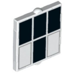 画像1: ガラス1x2x2（レクタングル・ブラック4/ホワイト2） (1)