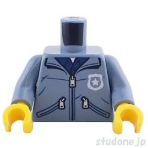 画像1: トルソー(ポリスジャケット/サンドブルー・ジッパー/バッジ) (1)