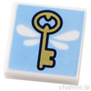 画像1: 1x1タイル（ゴールド キー・ウィング） (1)