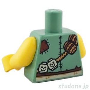 画像2: トルソー（ジャケット サンドグリーン・サッシュ/ロープ/アヒル/スカル） (2)