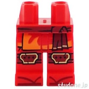 画像1: レッグ（レッド・サッシュ ダークレッド/ゴールド・ローブエンド） (1)