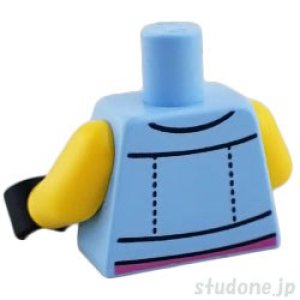 画像2: トルソー（デニムジャケット ブライトライトブルー・シャツ レコードパターン） (2)