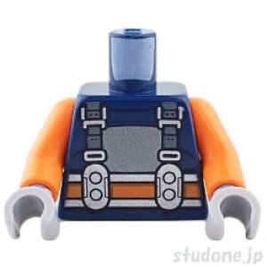 画像1: トルソー(ダイビング スーツ オレンジ・シルバー チェスト プレート) (1)