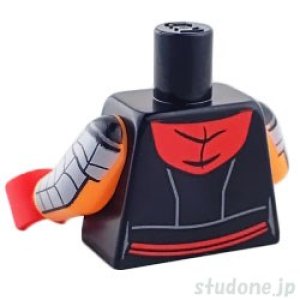 画像2: トルソー(ベスト ブラック・ドローストリング/フード レッド/スパイダー) (2)