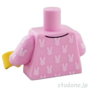 画像2: トルソー（パジャマ ブライトピンク・ラビットパターン） (2)