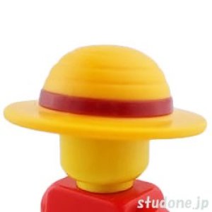 画像1: 麦わら帽子/バーハンドル付き（ブライトライトオレンジ） (1)