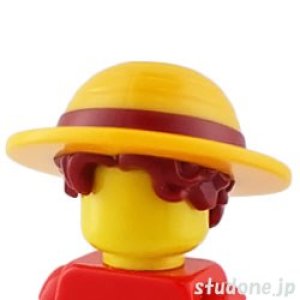 画像1: ヘア（麦わら帽子 ブライトライトオレンジ/レディッシュブラウン） (1)