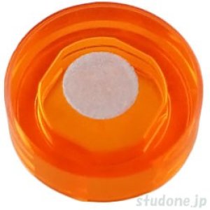 画像1: ラウンド1x1タイル（トランスオレンジ・シルバー ドット） (1)