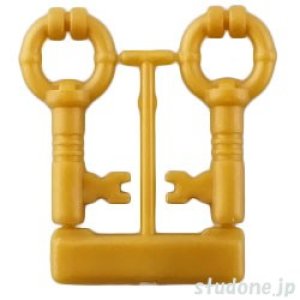 画像1: 鍵2本セット（パールゴールド） (1)