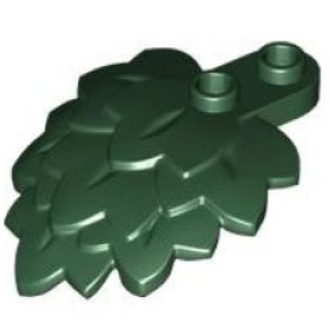 画像1: レイヤード リーフ（ダークグリーン） (1)