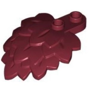 画像1: レイヤード リーフ（ダークレッド） (1)