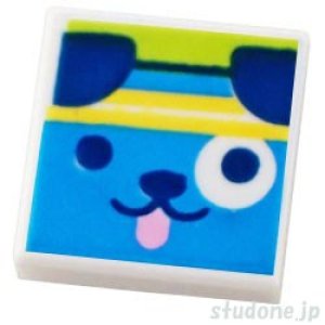 画像1: 1x1タイル（ドッグ ヘッド） (1)