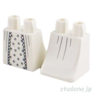 画像1: スカート・ローワーボディ（水玉/レース エッジ ストライプ） (1)