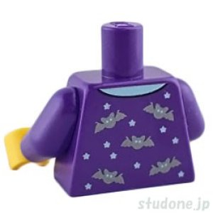 画像2: トルソー（シャツ ダークパープル・バット パターン） (2)