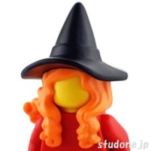 画像1: ヘア（ウィッチハット/ブラック・ヘア/オレンジ） (1)