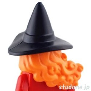 画像2: ヘア（ウィッチハット/ブラック・ヘア/オレンジ） (2)