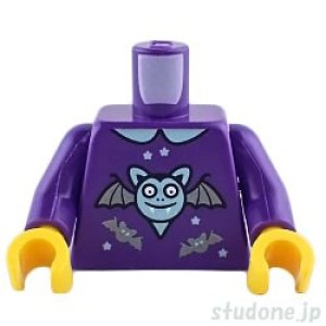 画像1: トルソー（シャツ ダークパープル・バット パターン） (1)