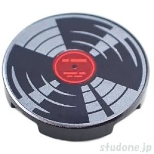 画像1: ラウンド2x2タイル（レコード・TYPE7） (1)
