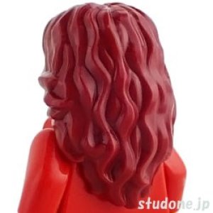 画像1: ヘア1-08（ダークレッド） (1)