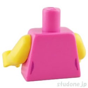 画像2: トルソー（シャツ ダークピンク・ポケット/ハートネックレス） (2)