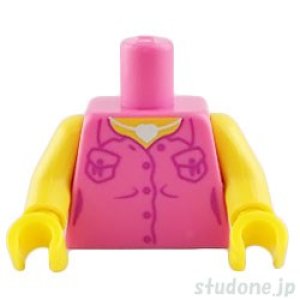 画像1: トルソー（シャツ ダークピンク・ポケット/ハートネックレス） (1)