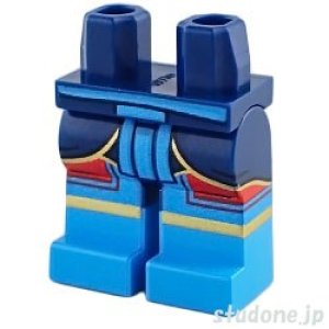 画像1: レッグ（ダークブルー/ダークアジュール・サッシュ/ゴールドトリム） (1)