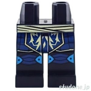 画像1: レッグ（ブラック・エレクトリシティ サッシュ/ローブエンド ダークブルー） (1)