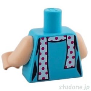 画像2: トルソー（トップ ミディアムアジュール・スカーフ 水玉） (2)