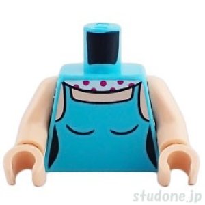 画像1: トルソー（トップ ミディアムアジュール・スカーフ 水玉） (1)