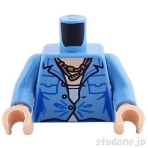 画像1: トルソー（ジャケット ミディアムブルー・ロープネックレス） (1)