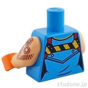 画像2: トルソー（ノースリーブシャツ ダークアジュール・ストラップ/アーム タトゥー） (2)