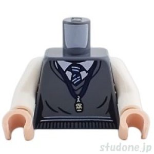 画像1: トルソー（セーターベスト ダークブルーイッシュグレー・バター ビール コルク ネックレス） (1)