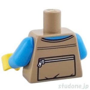 画像2: トルソー（ベストダークタン/ジッパー ポケット・シャツ ダークアジュール） (2)