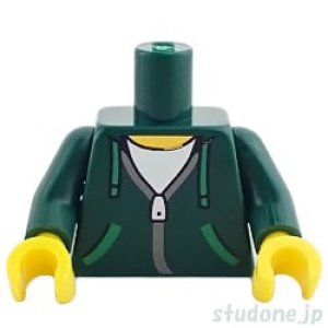 画像1: トルソー（パーカー ダークグリーン・ジッパー） (1)