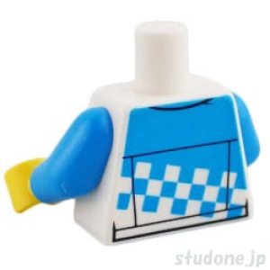 画像2: トルソー（レーシング ジャケット ホワイト・チェック パターン ダークアジュール） (2)