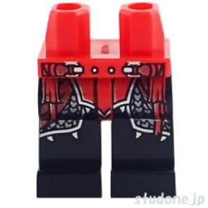 画像1: レッグ（レッド/ブラック・シルバー スケール アーマー） (1)