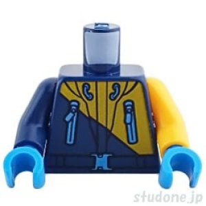 画像1: トルソー（ジャケット・ブライトライトオレンジ/ダークブルー ハーフ） (1)