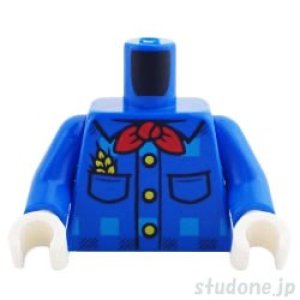 画像1: トルソー（シャツ ブルー・スカーフ/ポケット小麦/アヒルの尾） (1)