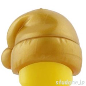 画像1: サンタ帽（パールゴールド） (1)